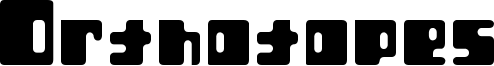 Orthotopes Font