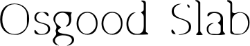 Osgood Slab Font