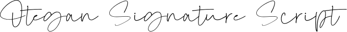Otegan Signature Script Font