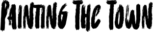 Painting The Town Font