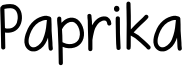Paprika Font