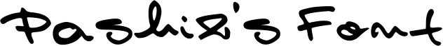 Pashiz's Font Font