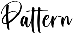 Pattern Font