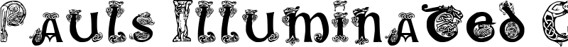 Pauls Illuminated Celtic Font