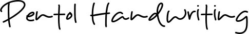 Pentol Handwriting Font