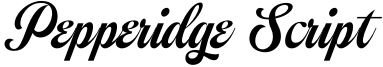 Pepperidge Script Font