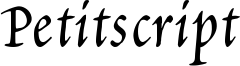 Petitscript Font