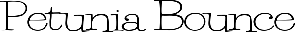 Petunia Bounce Font