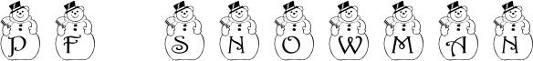 PF Snowman Font