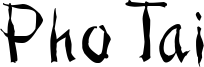 Pho Tai Font