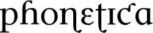 Phonetica Font