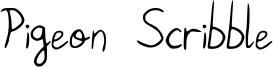 Pigeon Scribble Font