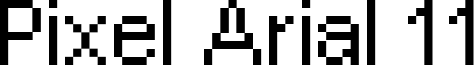 Pixel Arial 11 Font