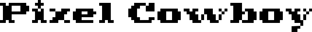 Pixel Cowboy Font