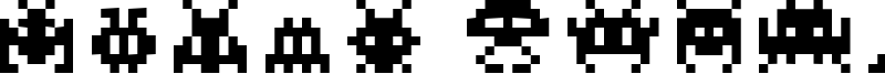 Pixel Invaders Font