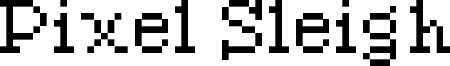 Pixel Sleigh Font