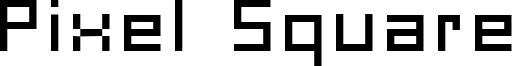 Pixel Square Font