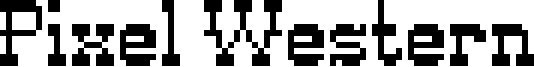 Pixel Western Font