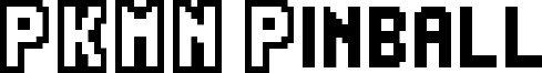 PKMN Pinball Font