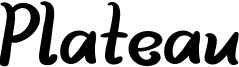Plateau Font