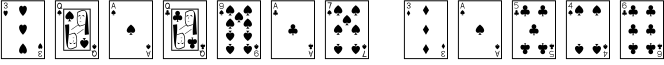 Playing Cards Font
