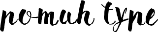 Pomah Type Font