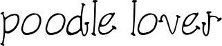 Poodle Lover Font