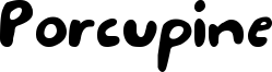 Porcupine Font