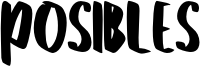 Posibles Font