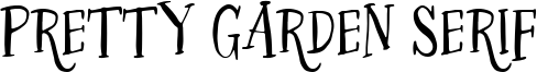 Pretty Garden Serif Font
