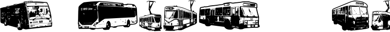 Public Transport Font