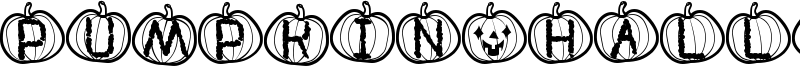 Pumpkin Halloween St Font