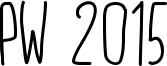 PW 2015 Font
