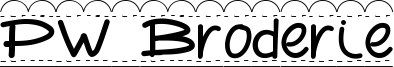 PW Broderie Font