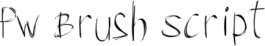 PW Brush Script Font