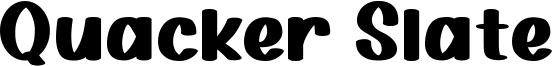 Quacker Slate Font