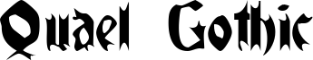 Quael Gothic Font