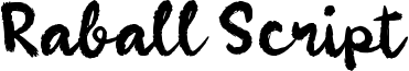 Raball Script Font