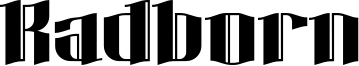 Radborn Font