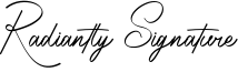 Radiantly Signature Font