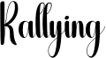 Rallying Font