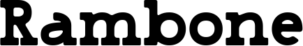 Rambone Font