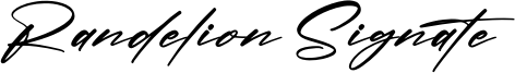 Randelion Signate Font