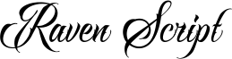 Raven Script Font