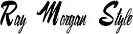 Ray Morgan Style Font