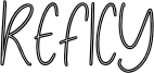 Reficy Font