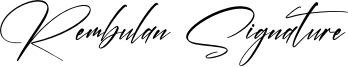 Rembulan Signature Font
