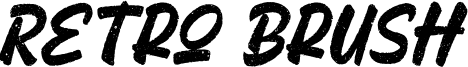Retro Brush Font