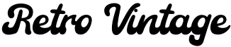Retro Vintage Font
