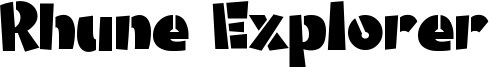 Rhune Explorer Font